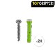 Blister Tacos Topgripper Bimaterial Con Tornillos Ø 8 mm. 20 Piezas Taco Anclaje Universal, Taco Hormigon, Taco Pladur