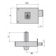 Cerradura Cvl 124a/ 10/he Derecha