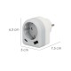 Enchufe / Adaptador Schuko Con 2 Tomas, USB A / C. Potencia Maxima 3680 W. Cargador Moviles, Cargador 2 Tomas, Adaptador Moviles