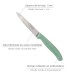 Cuchillo Nuuk Mondador Hoja Acero Inoxidable 9 cm. Colores Surtidos (Blister 3 Piezas)