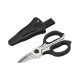 Tijeras Electricista 155 mm. Mango TPR Plus No tension. Con Funda Hojas Acero Inoxidable, Tijeras Cortar Cable, Pelacables