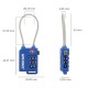 Candado Seguridad Equipaje Tsa 3 Digitos Con Cable Acero. Candado Combinación, Maleta, Viaje, Mochilas, Seguridad