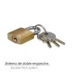 Candado Laton Arco Normal 20 mm.