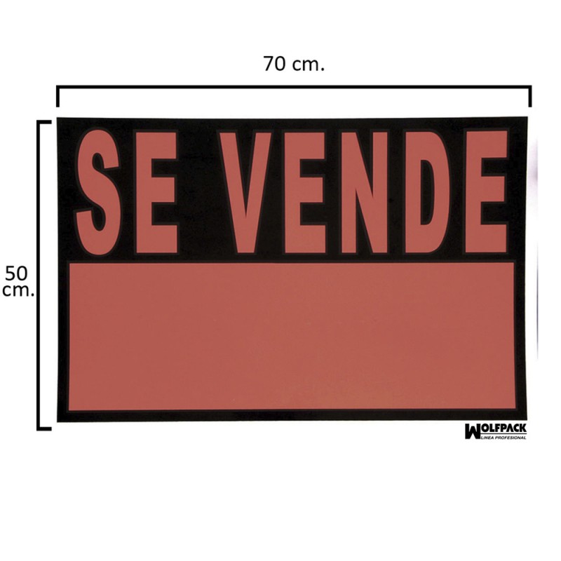 CARTEL SE VENDE 500X350MM. - PLACAS Y LETREROS