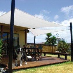 Toldo Vela Sombra Jardin Cuadrada 5.0x5.0 metros Blanca