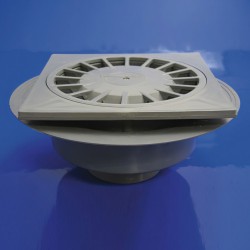 Tapa para bote sifónico de pvc de 110 mm. con embellecedor cromado - DUKTO  - Tienda online de accesorios de fontanería.