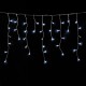 Guirnalda Luces Navidad Cortina 5x1 Metros 182 Leds Blanco Frio. Luz Navidad Interiores y Exteriores Ip44. Cable Transparente
