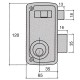 Cerradura Ucem 4056-a-hb/65/ izquierda